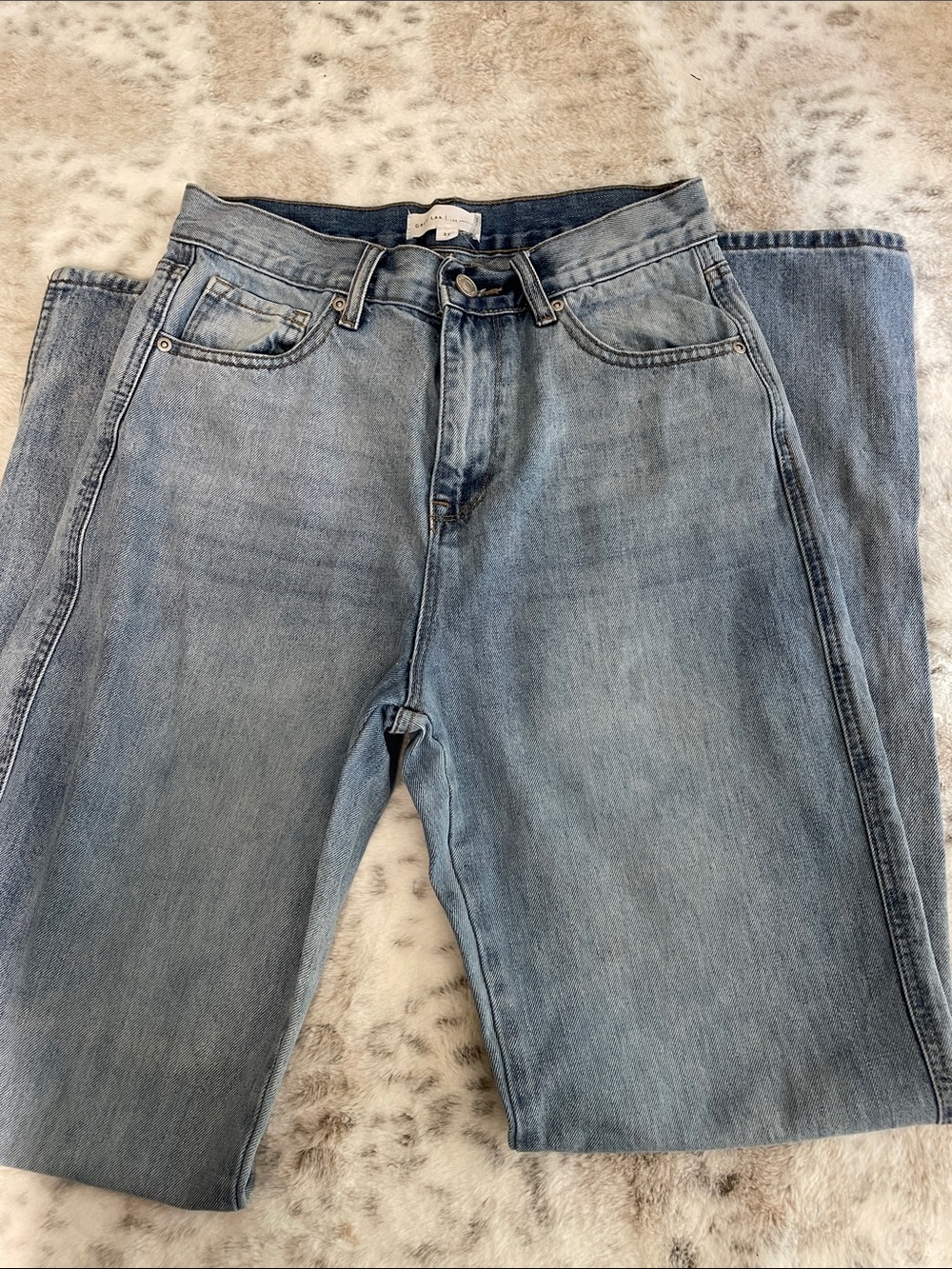 Women’s Grey Lab Light Blue High Waist Jeans